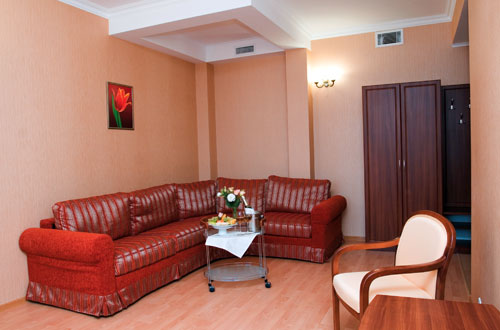Комната отдыха в номере "Люкс" гостиницы Визит
